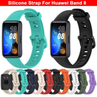 Strap For Huawei Band 8 Silicone Replacement Wristband Smart Watch Bracelet For Huawei Band 8 Straps Accessories