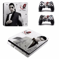 Game Yakuza Kiwami 2 PS4 Slim Skin Sticker For Sony PlayStation 4 Console and 2 Controllers PS4 Slim Skins Sticker Decal Vinyl