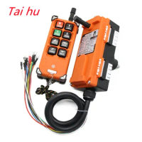 Wireless Industrial Remote Controller Switches Hoist Crane Control Lift Crane 1 Transmitter + 1 Receiver F21-E1B 6 Channels