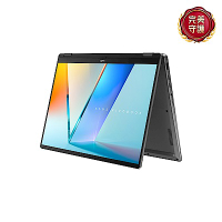 ASUS TP3407SA 14吋可觸控筆電 (Ultra 5-226V/16GB/1TB SSD/EVO/OLED/夜幕灰/Vivobook 14 Flip)