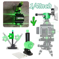 Bracket Dudukan Laser Level 1/4 Inch Holder Level Laser Gantung Dinding Aksesori Adaptor Pelat Level