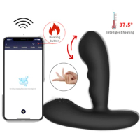 Wireless APP Anal Prostate Massager Vibrator Heating Butt Plug Anus Vibrators Prostate Stimulator Masturbator Sex Toys For Men
