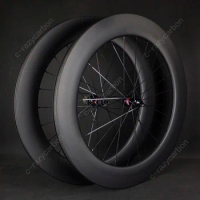 700C Carbon Wheelset Disc Brake UD matt 88mm Depth,23mm Width R13-D ,DT350 Thru Axle Road Carbon Wheelset High -end Superlight