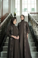 Javina - Zaviera Dress Dewasa M Mahogany