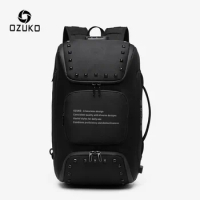 OZUKO Multifunctional Backpack Men Fashion USB 15.6 Inch Laptop s Male Anti-theft Waterproof Travel mochila