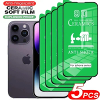 iPhone 12 mini Glass 5Pcs HD Ceramic Film For IPhone 12 mini Screen Protector For IPhone 12 mini Not Glass Film