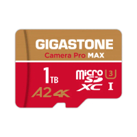 【GIGASTONE 立達】Camera Pro MAX microSDXC UHS-Ⅰ U3 A2 4K 1TB錄影監控記憶卡(網路攝影機/監視器)