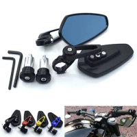 Universal 7/8" 22mm Motorcycle Rearview Mirror HandleBar Ends Side Mirrors FOR Honda CB400 CB500F CB500X CB599 CB600/F CB650F