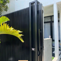 pagar selding minimalis garasi rumah rangka besi hollow galvanis