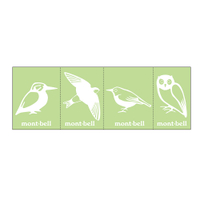 【【蘋果戶外】】mont-bell 1124647 背包轉印貼紙 Bag Sticker 鳥類貼紙