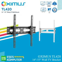 Bracket Oximus TL420 | TV LED LCD 32"-70" Inch WALL MOUNT TEMBOK TILT Hitam