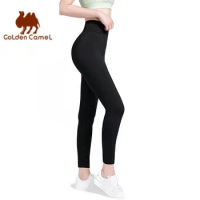 GOLDEN CAMEL Gymshark Women Yoga Pants High-Waisted Thin Sports Leggings Women Fitness Padded Bottoming Thickened Warm Work Out