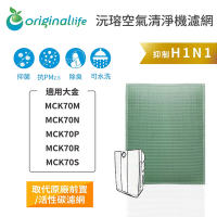 【Original Life 沅瑢】長效可水洗 空氣清淨機濾網 適用大金：MCK70M、MCK70N、MCK70P、MCK70R、MCK70S