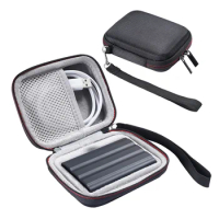 EVA Hard Carrying Case Anti-Scratch Travel Storage Bag External Hard Drive Bag for Samsung T7 Shield/T9 4TB/2TB/1TB Portable SSD