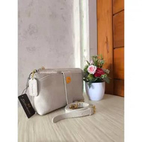Tas Kulit Papillon Bandung K3294 Ukuran 22x15 Cm Gading