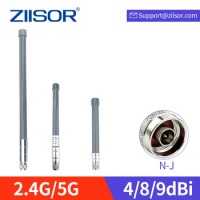 2.4GHz Router Antenna Wifi Extender 5.8GHz Dual Band Antenna N Male Omni Antena for Modem Repeater Monitor Aerial TXWF-BLG-26