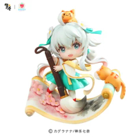 Original Qing Cang Vtuber Kagura Nana Q-Version 10Cm Anime Action Figurine Model Collection Toys for Boys Gift