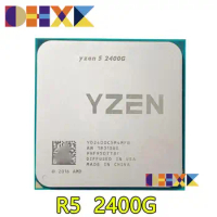 FOR AMD Ryzen 5 2400G R5 2400G 3.6 GHz Used GAMING Zen 0.014 Quad-Core Eight-Thread 65W CPU Processor YD2400C5M4MFB Socket AM4