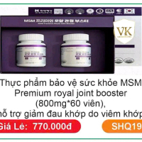 SHQ19 VIÊN BỔ KHỚP MSM Premium Royal Joint Booster - Khớp Mạnh Mẽ, Chuyển Động Êm Mượt!