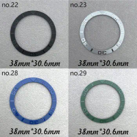 38mm*30.6mm Watch Bezel Tilting Surface Ceramic Inserts Diver's Watch Replacement Parts Watch Accessories Watch Repair Parts