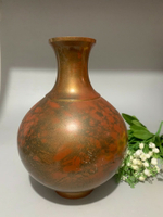 日本回流 銅器 銅花瓶 高崗銅器 花瓶1012