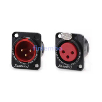 1PC Audio Connector XLR Male/Female 3 Pin Blanced Adapter Terminal For Microphone Audio Cable Amplifier DJ Mixer