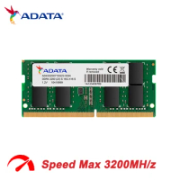 ADATA RAM Memory SO DIMM 260pin DDR4 4GB 8GB 16GB 32GB 3200MHz for Notebook Laptop Memory High Performance Laptop Memory