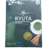 Teh Ryuta Original Hijau Rasa Matcha Minuman Serbuk Botanikal Resmi Bpom