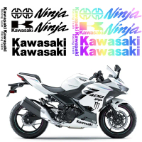 Nhãn dán phản quang KAWASAKI cho xe máy, tem dán kính chắn gió, phụ kiện mũ bảo hiểm dành cho Ninja 