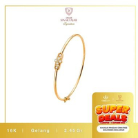 Gelang Emas Bangle Simple 16K Terbaru Crm - Sinar Fajar