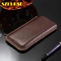 for Huawei Mate 30E Pro Genuine Leather phone bags for Huawei Nova 5i 3i 5T Cases Flip cover slim pouch stitch sleeve Maimang 8
