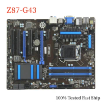 For MSI Z87-G43 Motherboard Z87 32GB LGA 1150 DDR3 ATX Mainboard 100% Tested Fast Ship