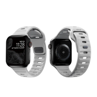 【NOMAD】Apple Watch 49/46/45/44mm 專用運動風FKM橡膠錶帶(機能防潑水/耐高溫耐油性)