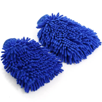 Car wash gloves, plush rags, coral fleece cleaning tools, car wash special tools, bear PAWS, no dama