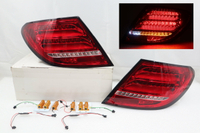 大禾自動車 LED 紅白 尾燈組 適用 BENZ 賓士 W204 S204 C300 C250 C63 4門