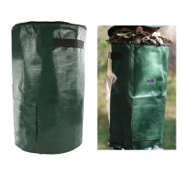 Garden Compost Bag Reusable Collapsible Yard Kitchen Garden Trash Composter Organic Fertilizer Collection Waste Storage Bags