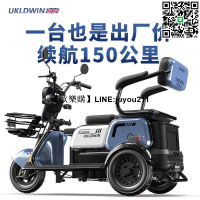 熱賣UKLDWIN老人車代步車山區爬坡家用鋰-電池休閑車三輪車三輪電動車詢價