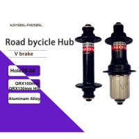 Road bike front rear hub Bicycle accessories parts freehub cube A291SBSL-F482SBSL QRX100mm QRX130mm V brake holes 20 24 cubo