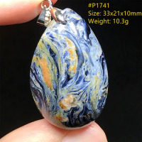 Top Natural Blue Pietersite Pendant Jewelry For Women Lady Men Healing Luck Crystal Beads Silver Namibia Energy Stone AAAAA