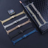 Stainless Steel strap for Apple Watch band 44mm 40mm iWatch band 42mm 38mm Butterfly Metal Bracelet Accessory for watch