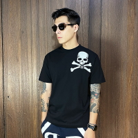 美國百分百【全新真品】Philipp Plein 短袖 棉質 T恤 歐洲精品 PP 上衣 骷髏 LOGO 短T CS85