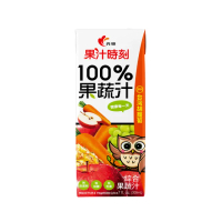 【光泉】果汁時刻100%綜合果蔬汁slim leaf 200ml 24入/箱