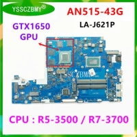 FH50Q LA-J621P Mainboard For ACER Nitro 5 AN515-43 AN515-43G Laptop Motherboard With CPU R5 / R7 / GPU GTX1650 4GB / NBQ6Z11001