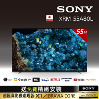 [Sony 索尼] BRAVIA_55_ 4K HDR OLED Google TV顯示器 XRM-55A80L