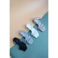 YOURSHOES O72 / รองเท้าส้นสูง 2นิ้ว รองเท้ารัดส้น รองเท้าผู้หญิง คําแนะนําการขายที่ร้อนแรงในเดือนนี้