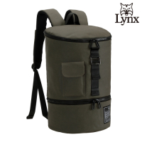 【Lynx】美國山貓旅行休閒防潑水多隔層機能布包 後背包 墨綠色