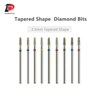 Tapered Shape Diamond Bits Remove Gel Manicure Tool Accessory Nail Drill Bits Cuticle Clean