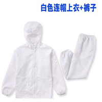 打磨專用防塵衣透氣分體連帽男女玻璃纖維工業噴漆防護衣工作服-白色【連帽上衣+褲子】 5XL-款式6