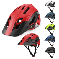 Lixada Lightweight Cycling Bicycle Helmet with Detachable Visor Mountain Bike Sports Safety Protective Helmet 16 Vents