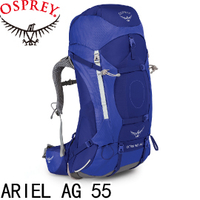 舊品出清【OSPREY 美國 ARIEL AG 55 女款《潮汐紫S》女款 登山背包】ARIEL AG 55/登山包/登山/雙肩背包